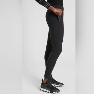 athleta headlands hybrid trek tight black size 8 work career hiking outdoor
